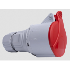 Розетка кабельна (силовий роз'єм) ES-1653 N IP44 (16А, 400V, 3P+N+PE)